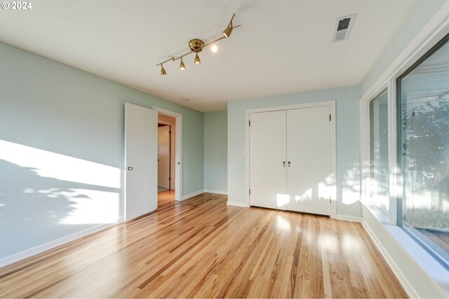 interior space featuring light wood-type flooring