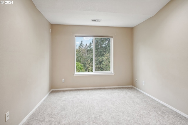 view of carpeted empty room