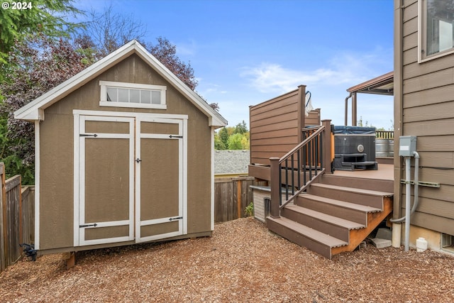 view of outbuilding