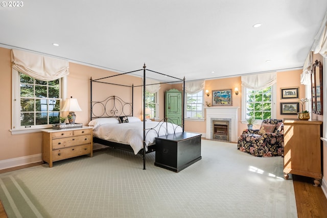 bedroom featuring hardwood / wood-style floors