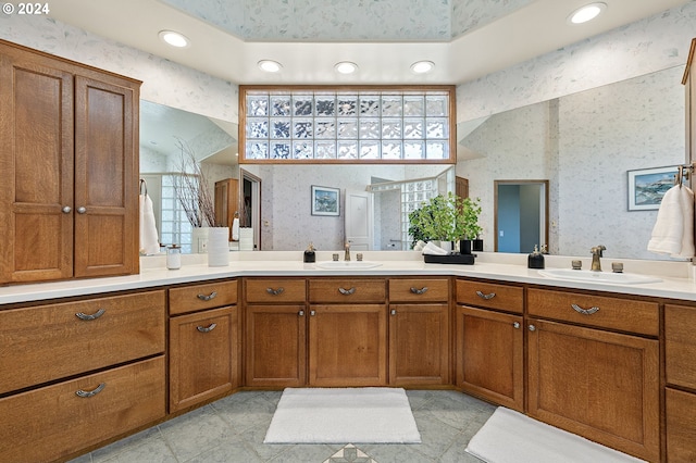 bathroom featuring vanity