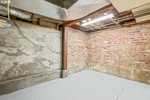 view of basement