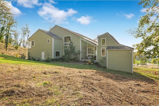 view of rear view of property