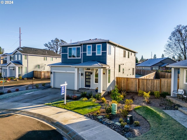 front facade featuring a garage