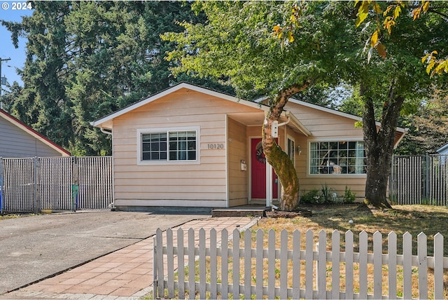 view of front of home