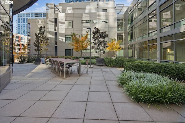 view of home's community featuring a patio area