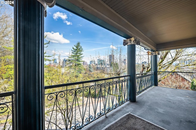 view of balcony