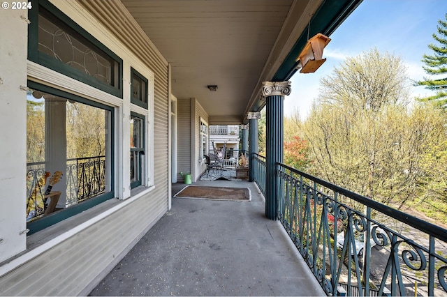 view of balcony