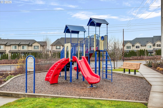 view of play area