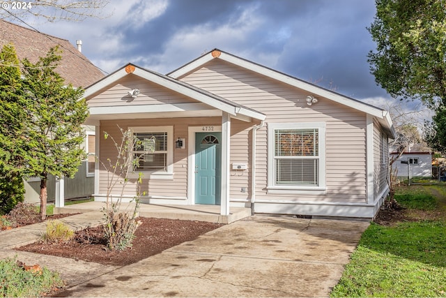 bungalow with a porch