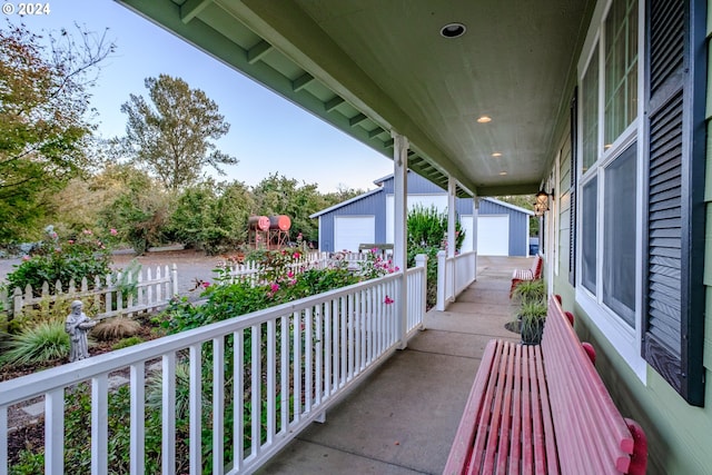 balcony with a porch