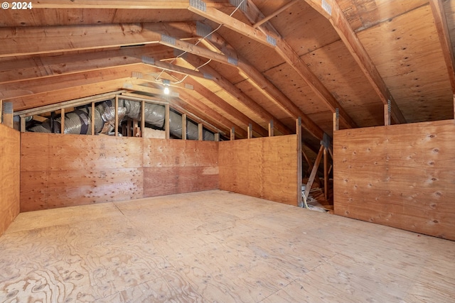 view of attic