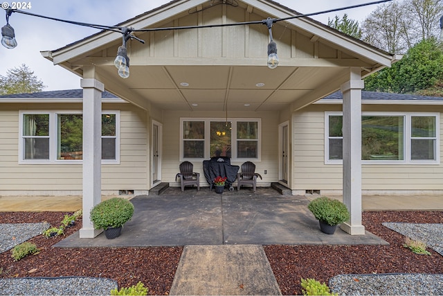 1843 Shelley Rd, Coquille, OR 97423 - back of property with a patio area and crawl space