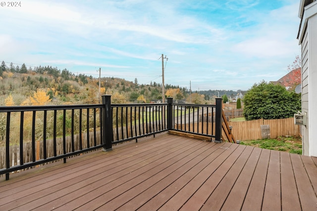 view of wooden terrace