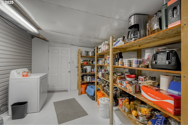 storage room featuring washer / clothes dryer