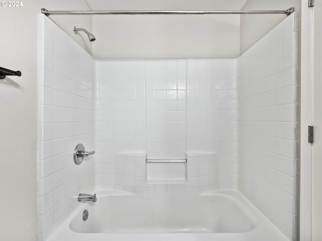 bathroom featuring bathing tub / shower combination