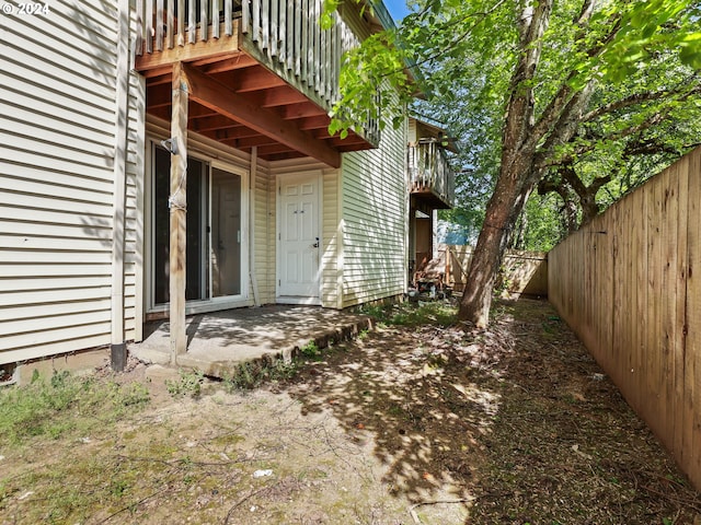 exterior space with a patio