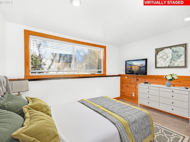 view of tiled bedroom