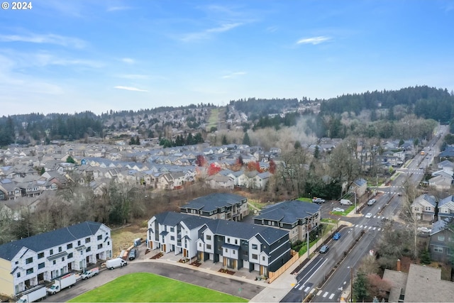 aerial view featuring a residential view