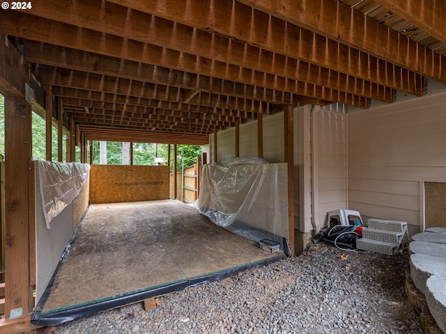 view of horse barn