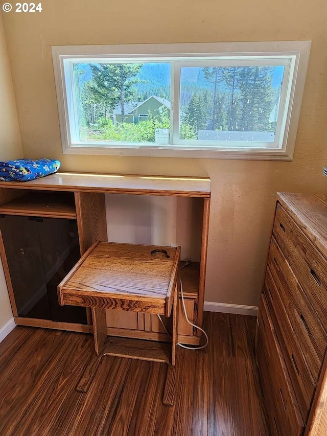 interior space featuring hardwood / wood-style flooring