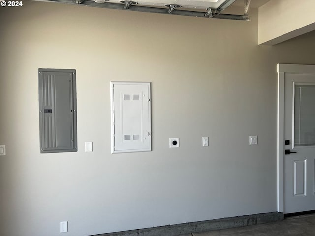 laundry room featuring electric panel