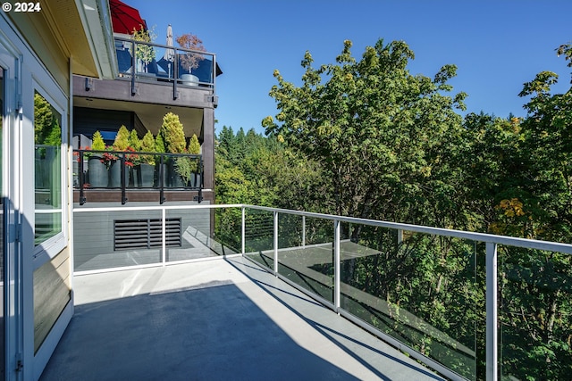 view of balcony