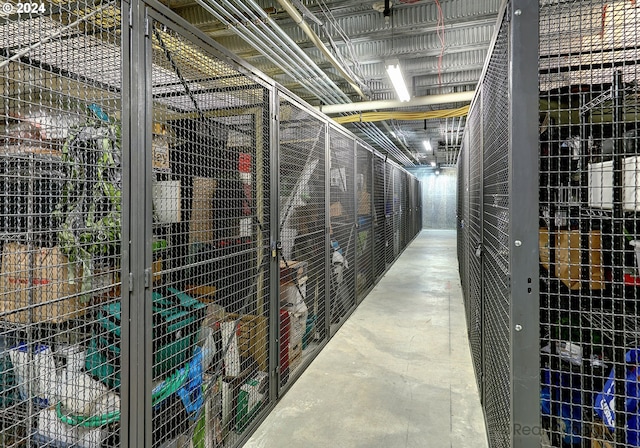 view of storage room