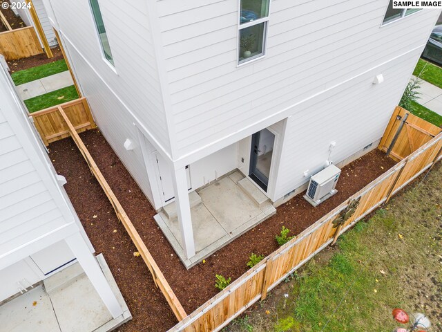 exterior details featuring ac unit