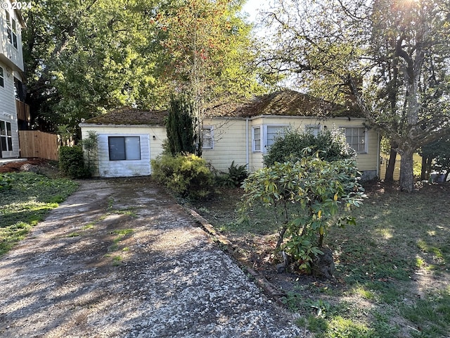 view of front of home