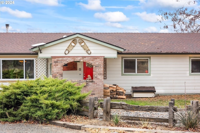 view of ranch-style home