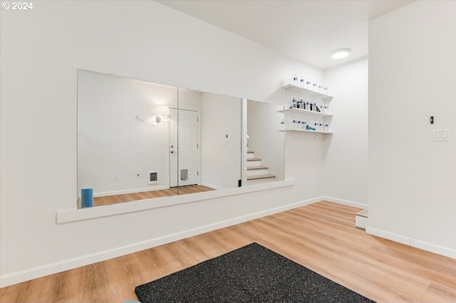 interior space featuring hardwood / wood-style flooring