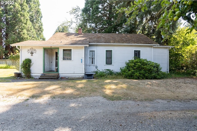 view of front of home