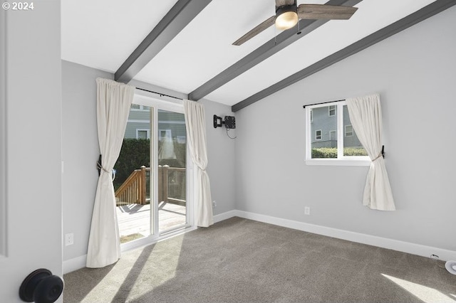 3660 Rocky Creek Ave, Depoe Bay, OR 97341 - carpeted spare room featuring baseboards and a ceiling fan