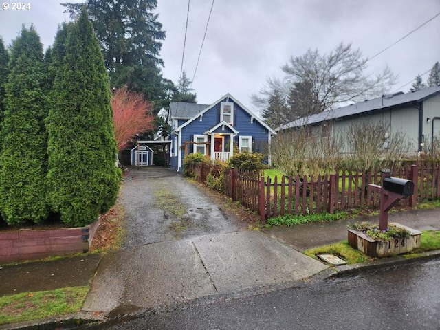 view of front of home