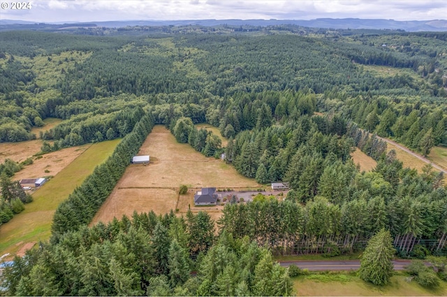 aerial view featuring a mountain view