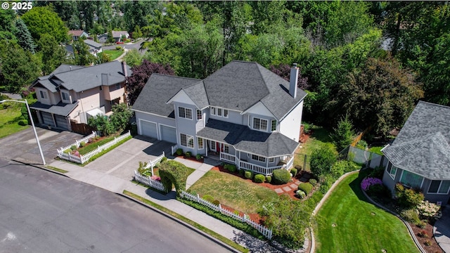 view from above of property