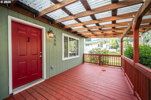 680 NE Laurance St, Myrtle Creek, OR 97457 - view of wooden deck