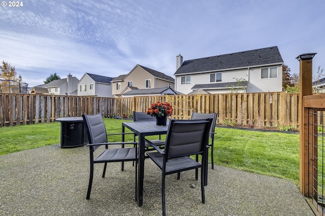 41637 NW Buckshire St, Banks, OR 97106 - view of patio / terrace featuring a residential view and outdoor dining space