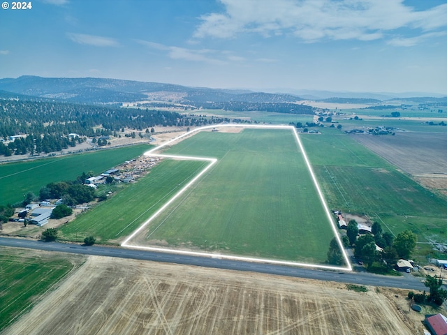 aerial view featuring a mountain view