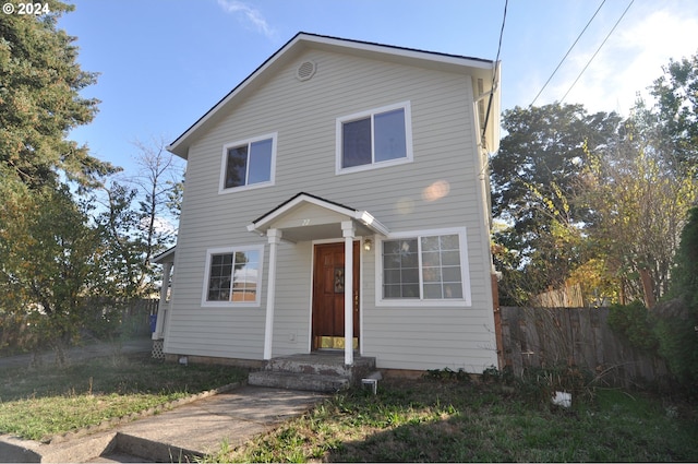 view of front of property