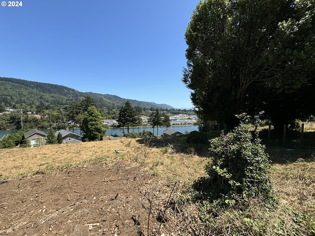 water view featuring a mountain view