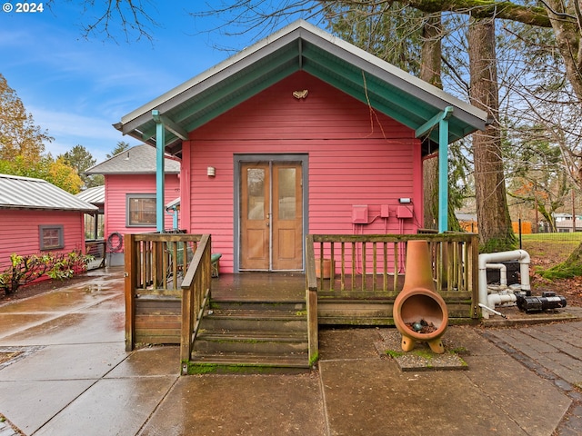 view of back of property