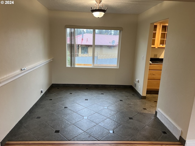 view of unfurnished dining area