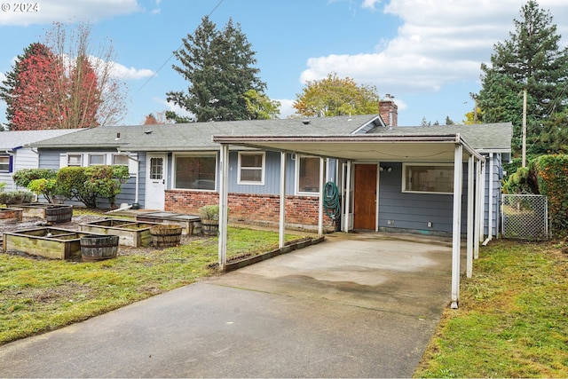 view of ranch-style house