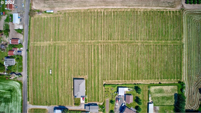 aerial view with a rural view