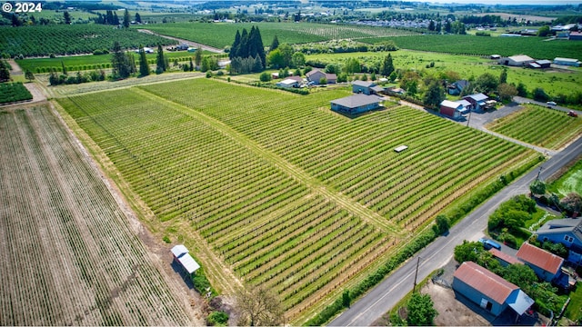 drone / aerial view featuring a rural view