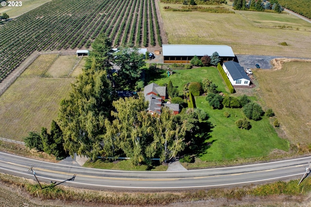 bird's eye view featuring a rural view