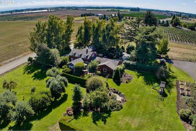 drone / aerial view featuring a rural view