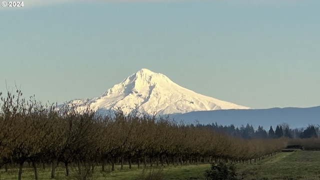 mountain view with a rural view